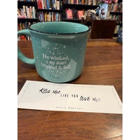 He winked and my heart tripped and fell Mug