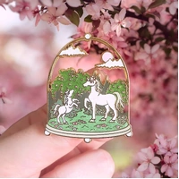 Location Terrarium Pin | Unicorn Forest