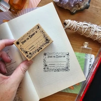 From The Library of - Rubber Book Stamp