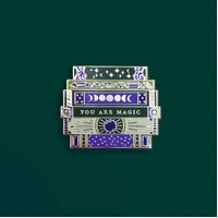Magic Book Stack - Enamel Pin