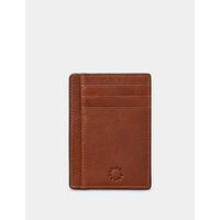 Leather Card Holder With Id Window ? Brown