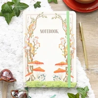 Mushroom A5 Lined Notebook