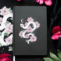 Floral Snake A5 Blank Journal