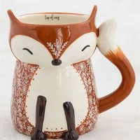 Folk Art Cozy Fox Mug
