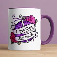 I Crochet so I Don't Kill People mug