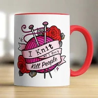 I Knit so I Don't Kill People Mug