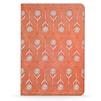 Orange Embroidered Daisy Chain Journal