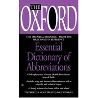 The Oxford Essential Dictionary Of Abbreviations