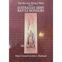 The Second World War and its Australian Arm Battle Honours